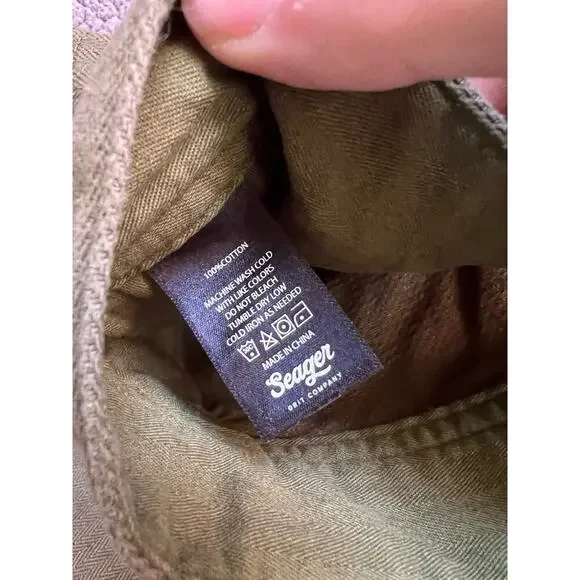 Seager Company Bison Canvas Pant Tobacco Brown Men’s 38 Relaxed - Picture 5 of 5